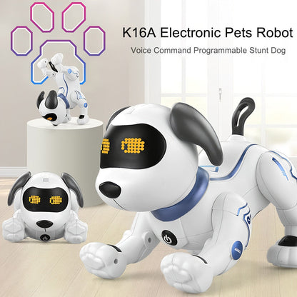 Electronic Animal Pets RC Robot Dog Dance Voice Control Touch-sense Programmable Music Song Pet Toy Kid Gift