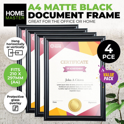 4PCE A4 Document & Certificate Frame