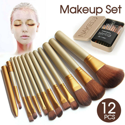 12pcs Makeup Cosmetic Brushes Set