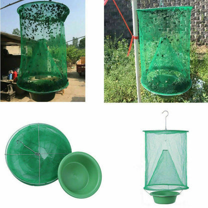 6 Pack Reusable Fly Trap Insect Killer Net Cage Trap