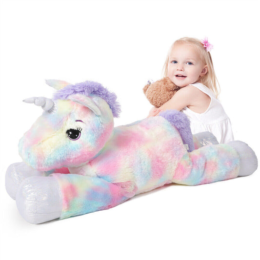105 Big Plush Rainbow Unicorn Toy Xmas Gift