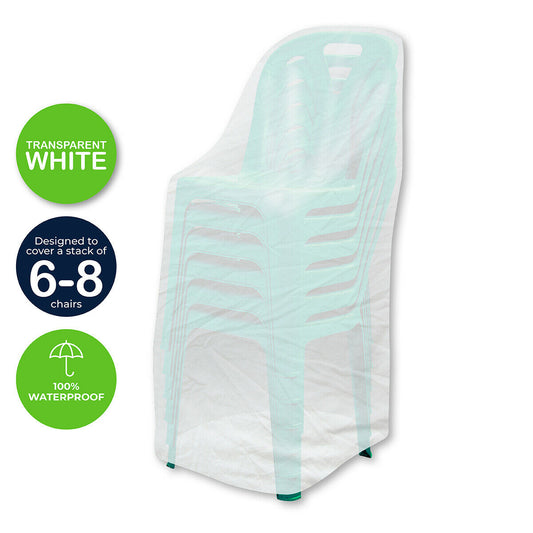 Garden Greens 4PK Outdoor Stacked Chair Covers