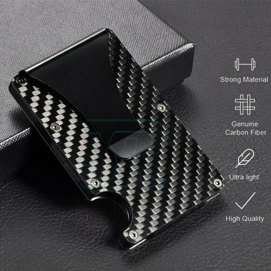 Men Slim Carbon Fiber Credit Card Holder