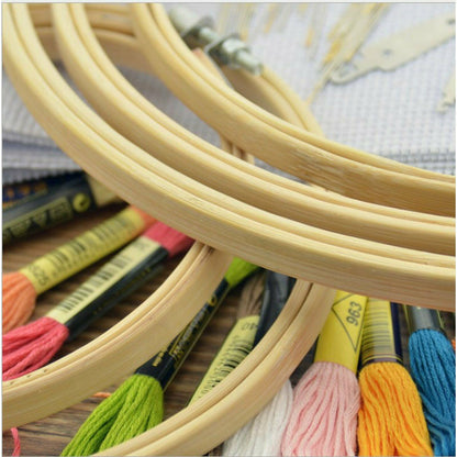 Cross Stitch Embroidery Thread Hoop Kit