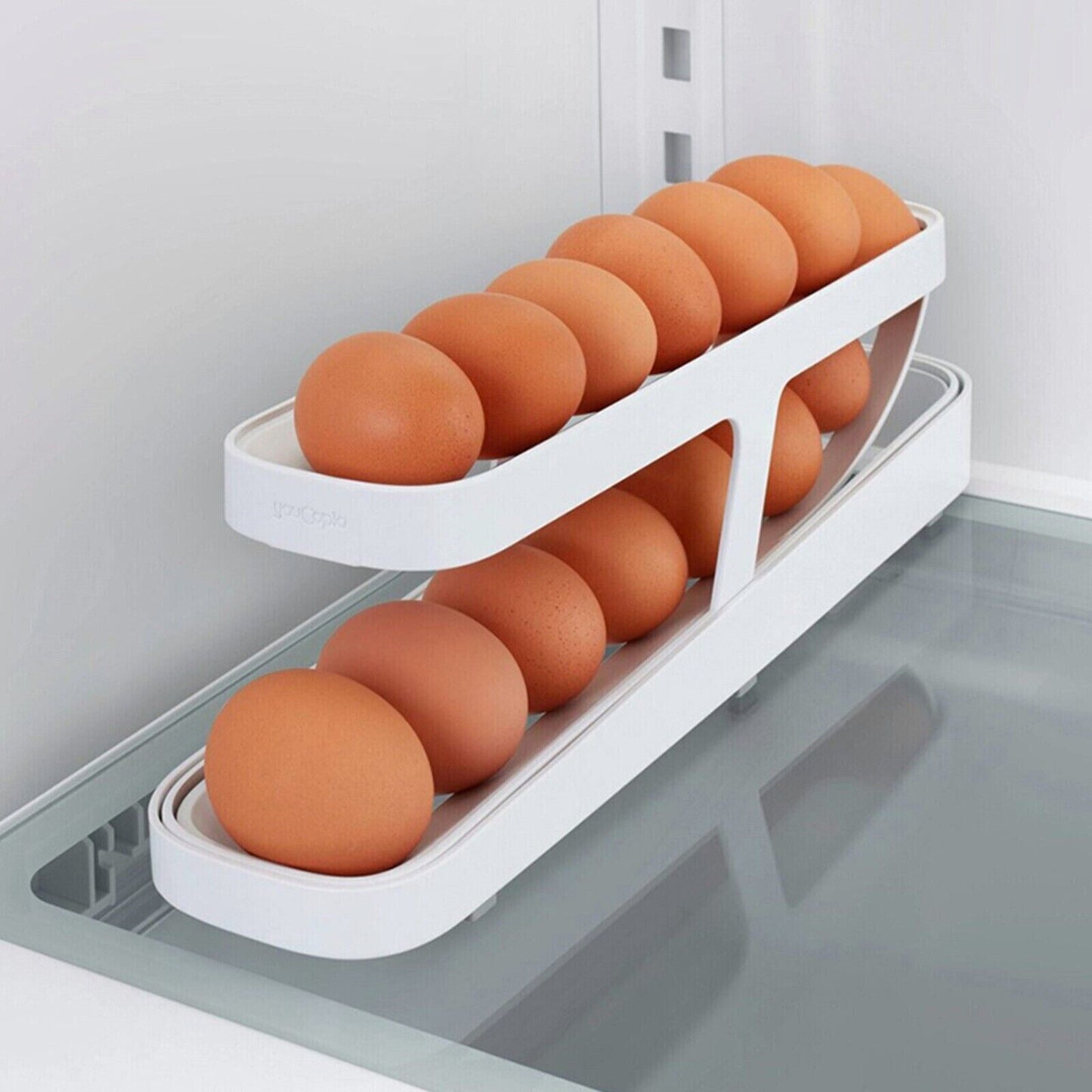 Rolldown Refrigerator Egg Dispenser Auto Rolling Egg Holder 2