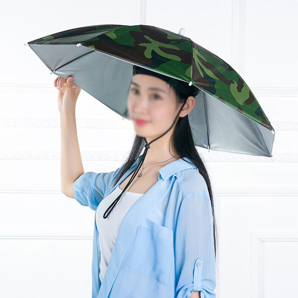 Sun Umbrella Hat Outdoor Rain Foldable