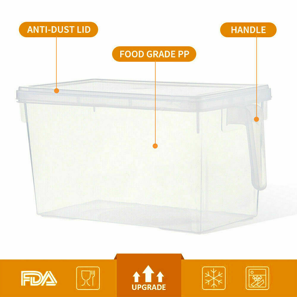 Refrigerator Storage Box Food Container Kitchen