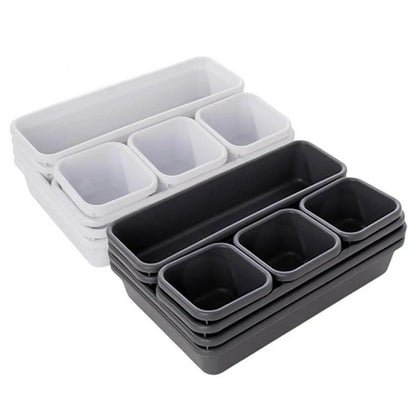 8pcs/set Drawer Desk Draw Cutlery Storage Tray