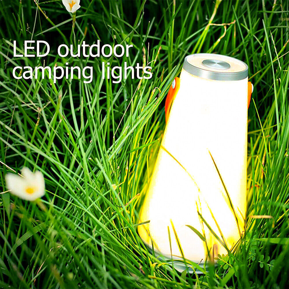 Portable LED Night USB Rechargeable Camping Tent Lantern Outdoor Garden Lamp