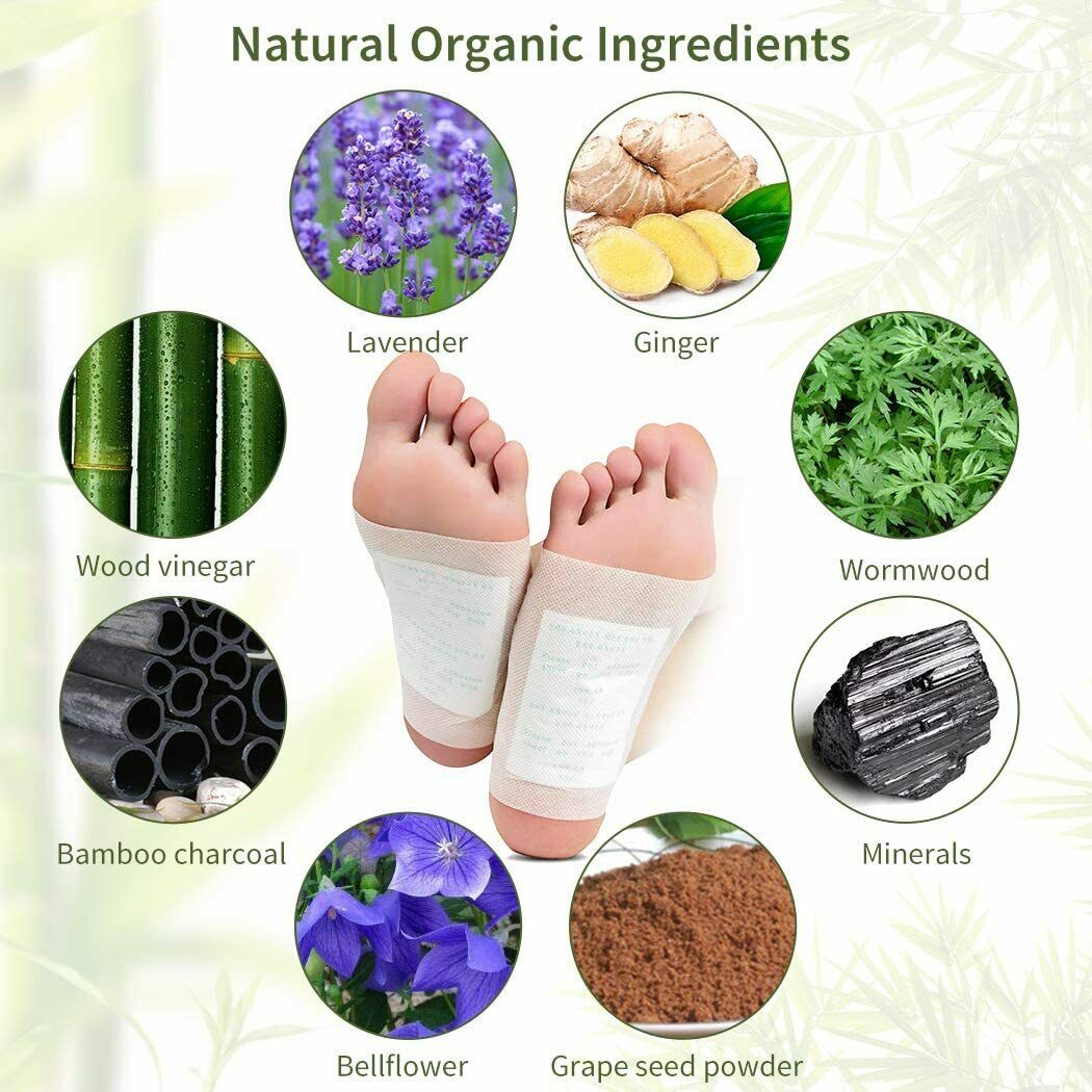 Upto300 Pack Detox Foot Patches Pads Natural plant