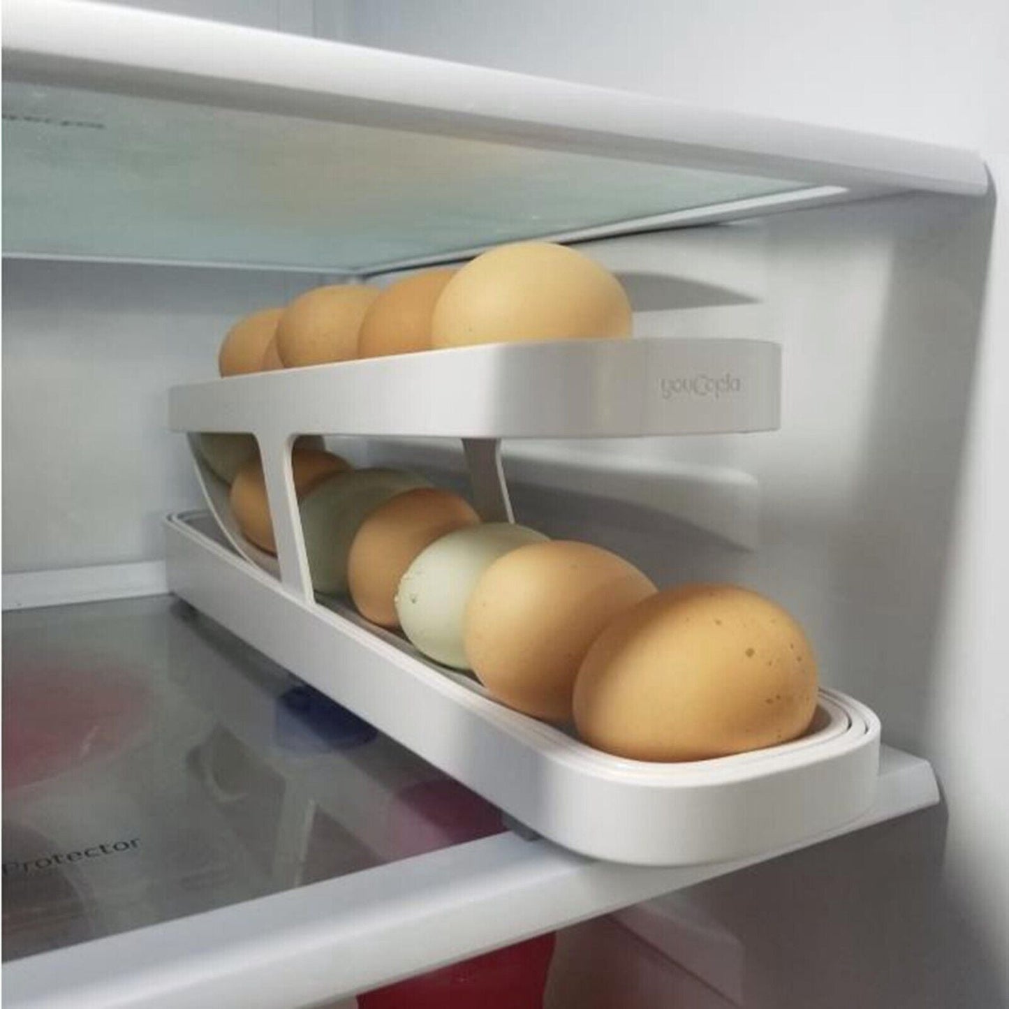 Rolldown Refrigerator Egg Dispenser Auto Rolling Egg Holder 2