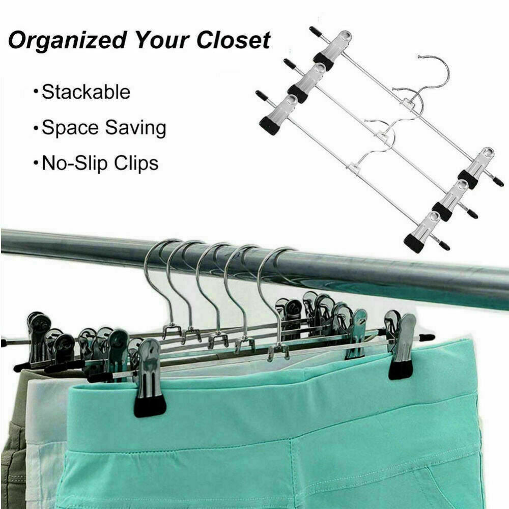 Metal Clip Hangers Trouser Skirt Coat