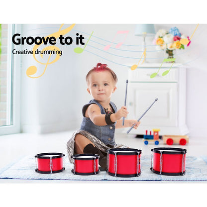 7 Drum Set Junior Drums Kit Musical Play Toys Childrens Mini Big Band