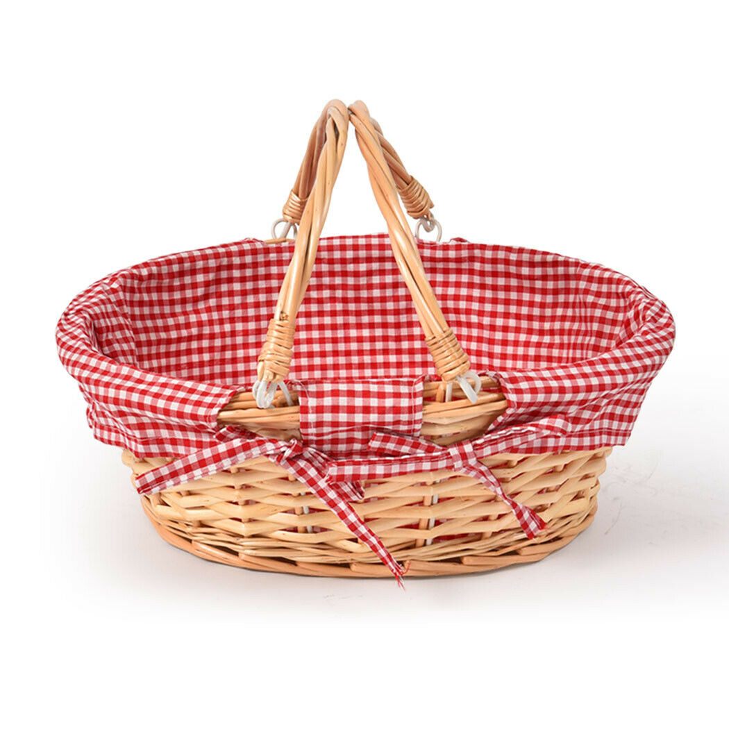 Picnic Basket Deluxe Willow Baskets