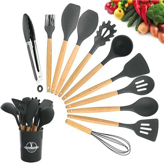 12Pcs Silicone Utensils Cooking Kitchen Set