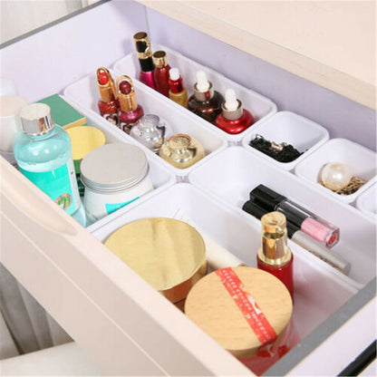 8pcs/set Drawer Desk Draw Cutlery Storage Tray