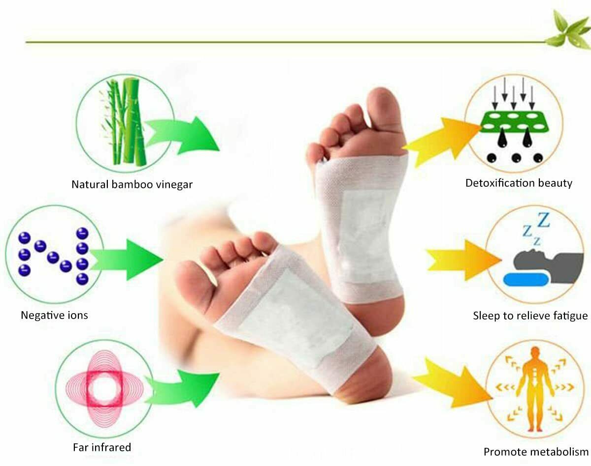 Upto300 Pack Detox Foot Patches Pads Natural plant