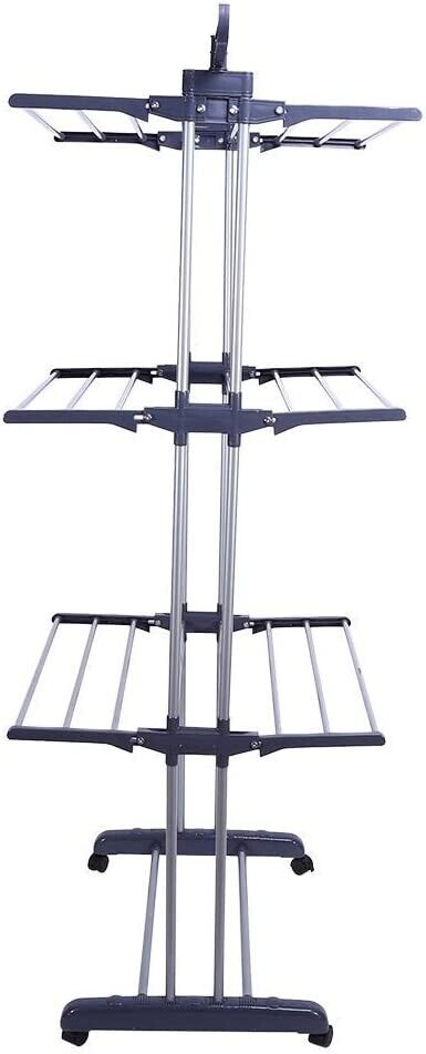 3 Tier Foldable Clothes Airer Folding Hanger Drying Rack Multi-Functional Stand