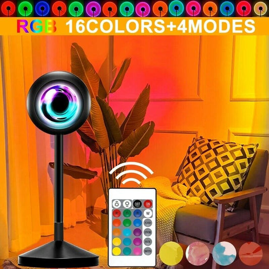 16Colors Rainbow Sunset Projection Lamp