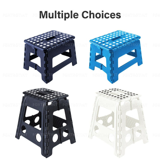 Step Stool Portable Plastic Foldable Chair Outdoor Bathroom Kitchen Adult Kids