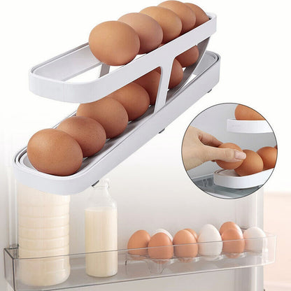 Rolldown Refrigerator Egg Dispenser Auto Rolling Egg Holder 2