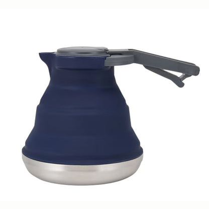 1.5L Collapsible Folding Kettle Camping Coffee Outdoors Silicone Gas Stove