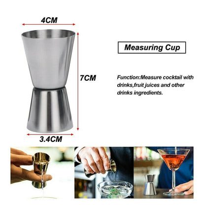 Cocktail Shaker Set Maker Mixer Martini Spirits Bar Strainer Bartender Kit 750ML