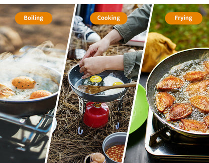 10Pcs Camping Cookware Set Outdoor Hiking Cooking