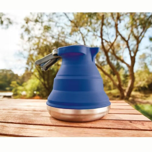 1.5L Collapsible Folding Kettle Camping Coffee Outdoors Silicone Gas Stove