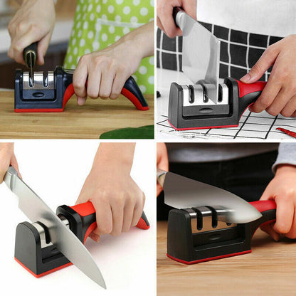 Knife Sharpener 3 Stage Kitchen Sharp Knives Sharpening Tool