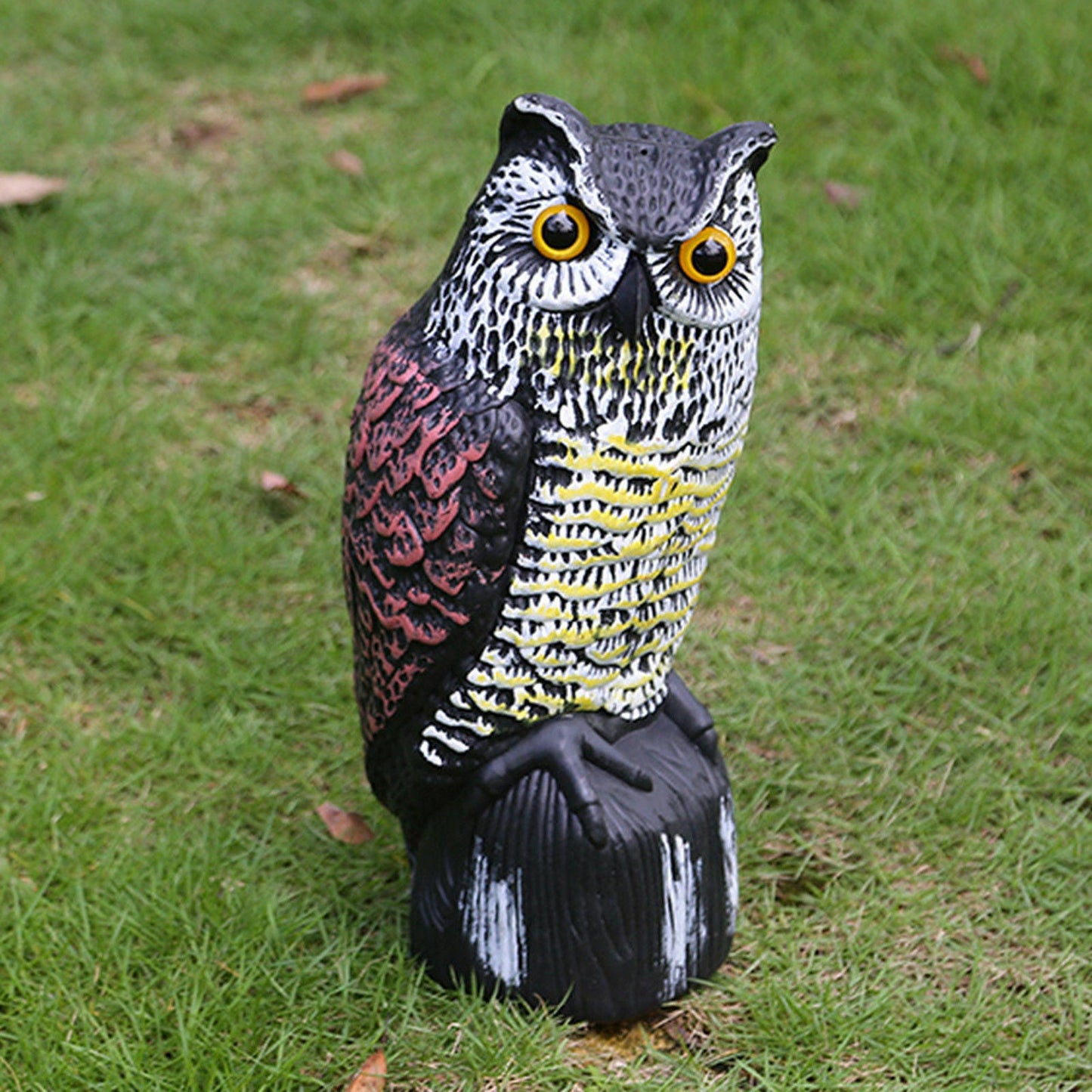 Large Realistic Owl Decoy Bird Deterrent