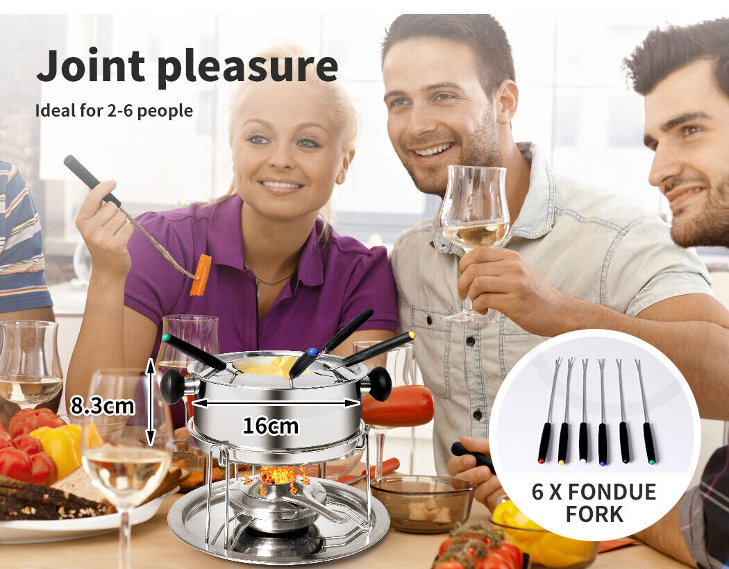 Toque Classic Fondue Set 12pcs Stainless Steel