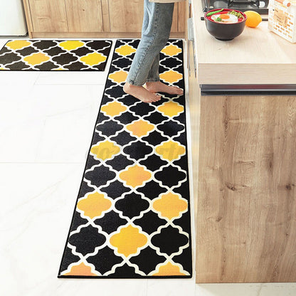 2PCS Set Non-Slip Home Floor Kitchen Mat Carpet