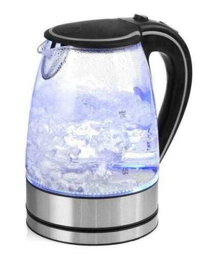 Glass Kettle Electric LED Light Kitchen Water Jug