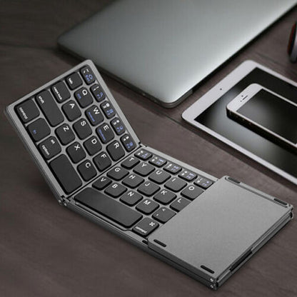 Folding Bluetooth Keyboard Touchpad Wireless Keypad