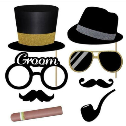 Wedding Photo Booth Props Kit  52pc Set