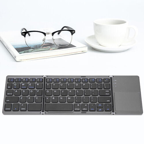 Folding Bluetooth Keyboard Touchpad Wireless Keypad