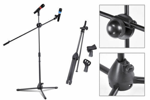 Microphone Stand Telescopic Boom Adjustable Mic Holder